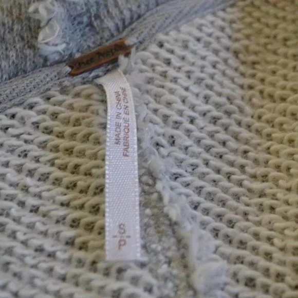 NWOT Free People Cowlneck Oversized Turtleneck Tunic Pullover Sweater Size S - Picture 4 of 7